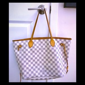 Authentic Louis Vuitton Neverfull MM Damier Azur